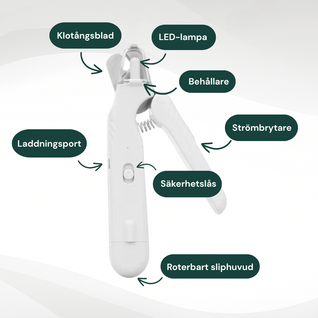 Pawile™ 2-i-1 LED-klo­klippare